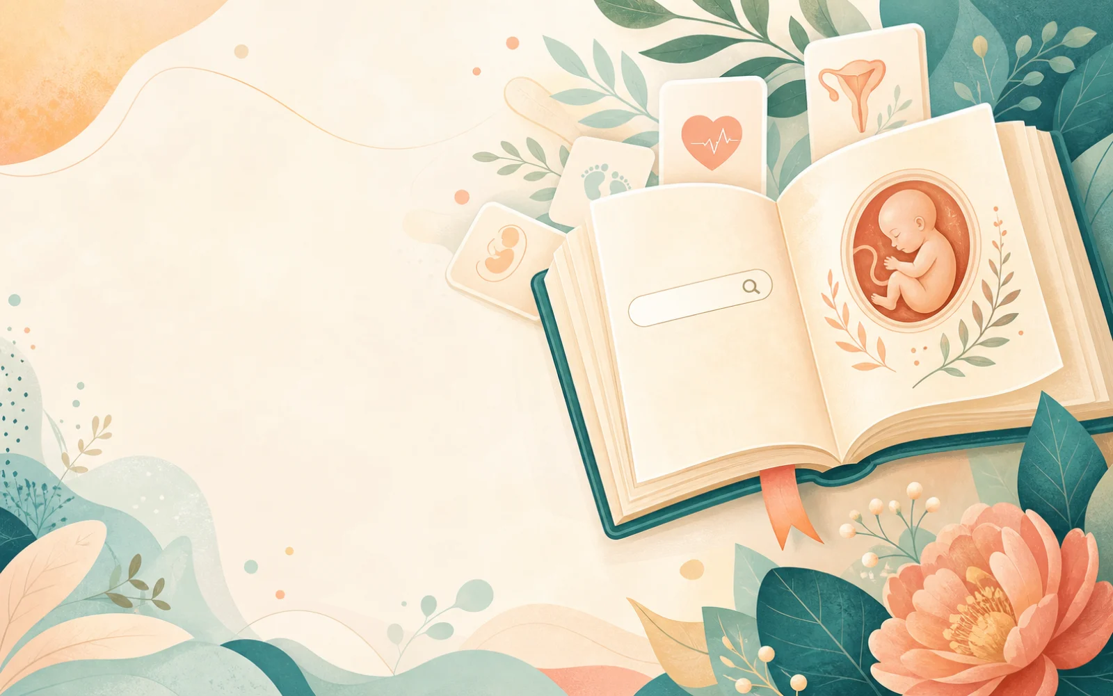 Open illustrated pregnancy field guide